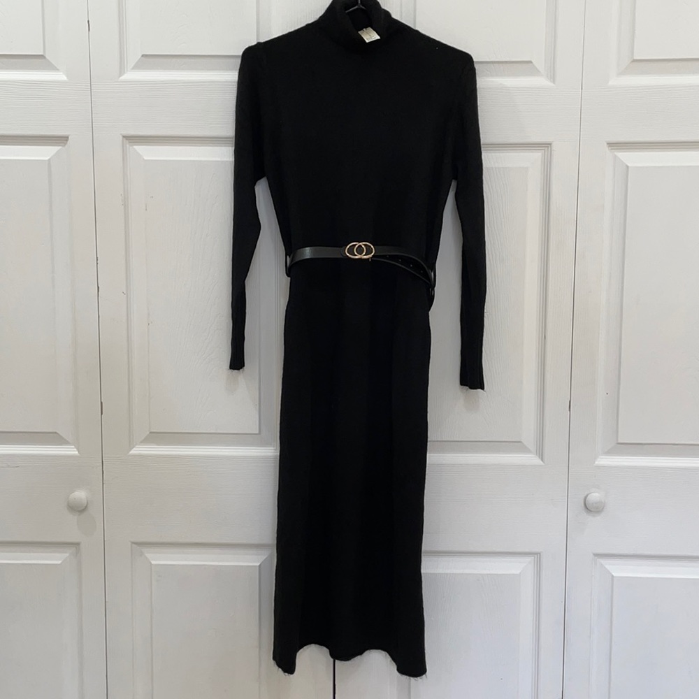 NWT She and Sky Belted Sweater Dress